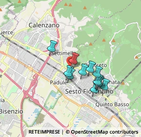 Mappa CAP, 50019 Sesto Fiorentino FI, Italia (1.37833)