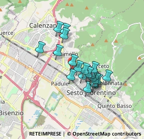 Mappa CAP, 50019 Sesto Fiorentino FI, Italia (1.3255)