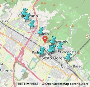 Mappa CAP, 50019 Sesto Fiorentino FI, Italia (1.59)