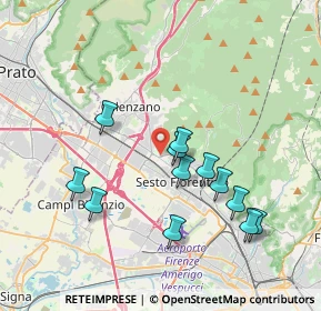 Mappa CAP, 50019 Sesto Fiorentino FI, Italia (3.70833)