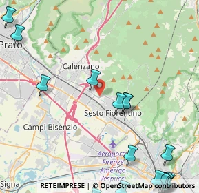 Mappa CAP, 50019 Sesto Fiorentino FI, Italia (7.205)