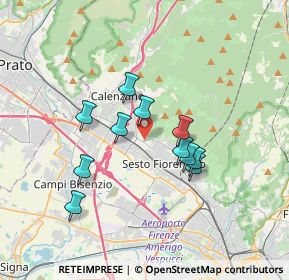 Mappa CAP, 50019 Sesto Fiorentino FI, Italia (2.94636)