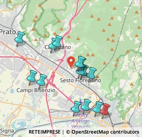 Mappa CAP, 50019 Sesto Fiorentino FI, Italia (3.74214)