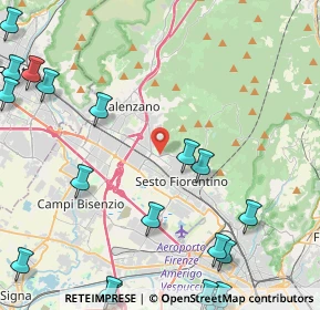 Mappa CAP, 50019 Sesto Fiorentino FI, Italia (6.798)