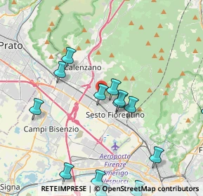 Mappa CAP, 50019 Sesto Fiorentino FI, Italia (4.81929)