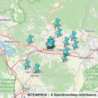 Mappa Via fatinelli, 55100 Lucca LU, Italia (5.07063)
