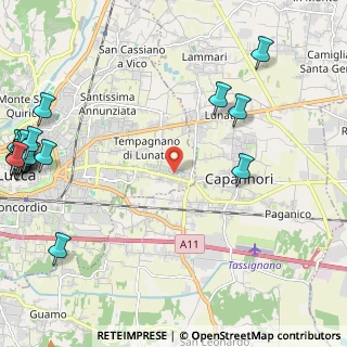 Mappa Via Fonda, 55100 Lucca LU, Italia (3.568)
