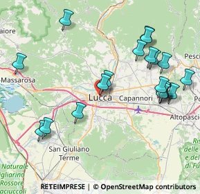 Mappa Piazza dei cocomeri, 55100 Lucca LU, Italia (9.262)