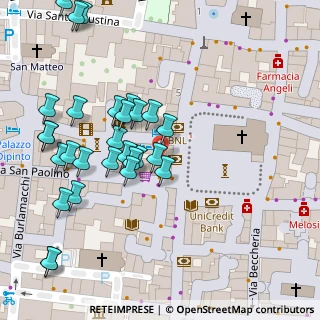 Mappa Piazza dei cocomeri, 55100 Lucca LU, Italia (0.05)
