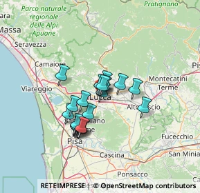 Mappa Piazza dei cocomeri, 55100 Lucca LU, Italia (10.0335)