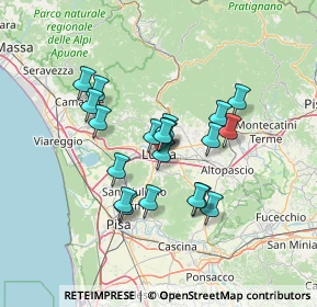 Mappa Piazza dei cocomeri, 55100 Lucca LU, Italia (11.3375)