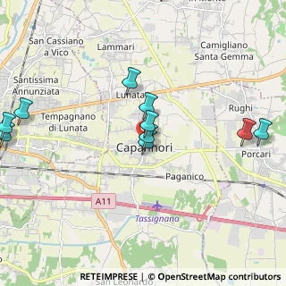 Mappa Via Comunale del Popolo, 55012 Capannori LU, Italia (2.62583)