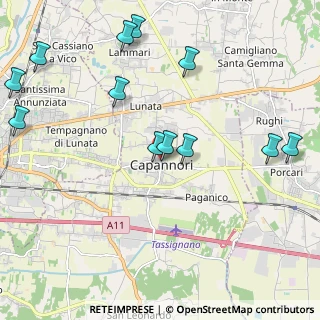 Mappa Via Comunale del Popolo, 55012 Capannori LU, Italia (2.56)