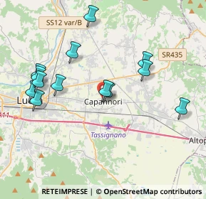 Mappa Via Comunale del Popolo, 55012 Capannori LU, Italia (4.13385)