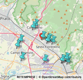 Mappa Via Pratese, 50019 Firenze FI, Italia (3.88071)