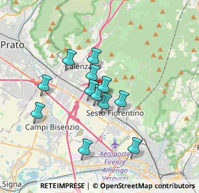 Mappa Via Pratese, 50019 Firenze FI, Italia (2.8025)