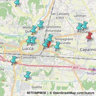 Mappa All'interno della piscina I.T.I, 55100 Lucca LU, Italia (2.38692)