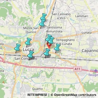 Mappa All'interno della piscina I.T.I, 55100 Lucca LU, Italia (1.52364)