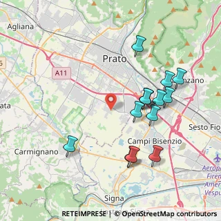 Mappa Via Gianni Rodari, 59100 Prato PO, Italia (3.98857)