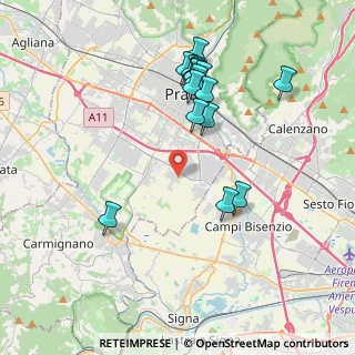 Mappa Via Gianni Rodari, 59100 Prato PO, Italia (4.02235)