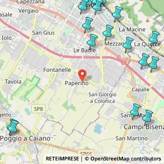 Mappa Via Gianni Rodari, 59100 Prato PO, Italia (3.58118)