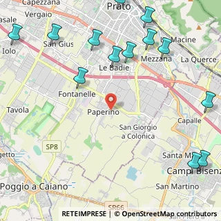 Mappa Via Gianni Rodari, 59100 Prato PO, Italia (3.17385)