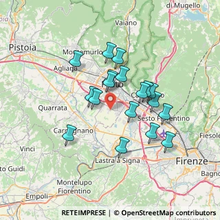 Mappa Via Gianni Rodari, 59100 Prato PO, Italia (6.11556)