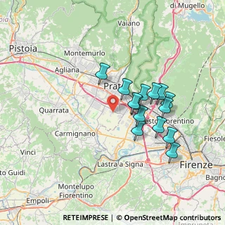 Mappa Via Gianni Rodari, 59100 Prato PO, Italia (6.21143)