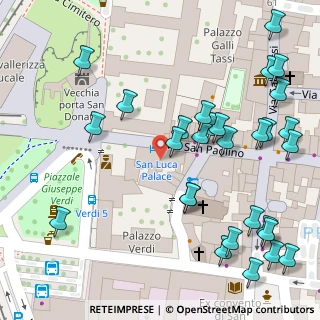 Mappa Via del Crocifisso, 55100 Lucca LU, Italia (0.07586)