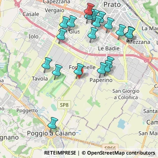 Mappa Via Bruno Fattori, 59100 Prato PO, Italia (2.457)