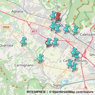 Mappa Via Bruno Fattori, 59100 Prato PO, Italia (4.16667)