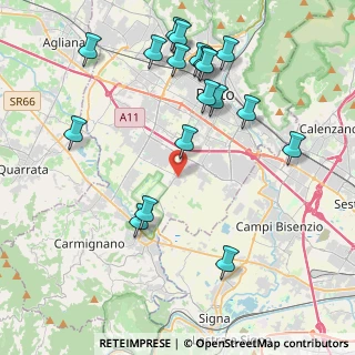 Mappa Via Bruno Fattori, 59100 Prato PO, Italia (4.74389)