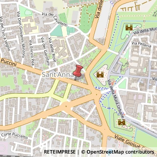 Mappa Via Alfredo Catalani, 110, 55100 Lucca, Lucca (Toscana)