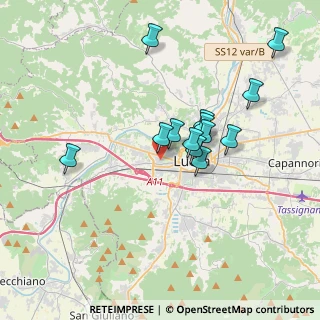 Mappa Via Fratelli Cervi, 55100 Lucca LU, Italia (3.21846)