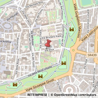 Mappa Via Elisa, 45, 55100 Lucca, Lucca (Toscana)