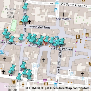 Mappa Via S. Paolino, 55100 Lucca LU, Italia (0.05862)