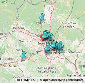 Mappa Via del Biancospino, 50010 Campi Bisenzio FI, Italia (8.93882)