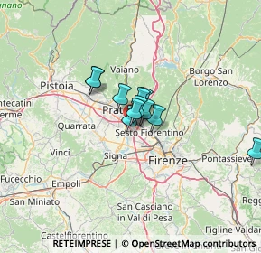 Mappa Via del Biancospino, 50010 Campi Bisenzio FI, Italia (7.09364)