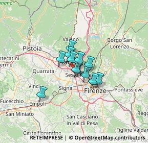 Mappa Via del Biancospino, 50010 Campi Bisenzio FI, Italia (6.905)