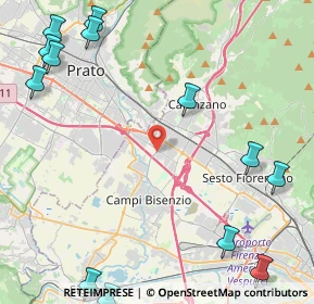Mappa Via del Biancospino, 50010 Campi Bisenzio FI, Italia (6.67)