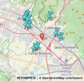 Mappa Via del Biancospino, 50010 Campi Bisenzio FI, Italia (3.78)
