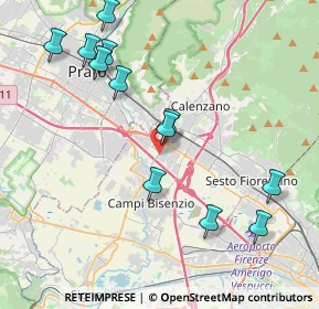 Mappa Via del Biancospino, 50010 Campi Bisenzio FI, Italia (4.48)