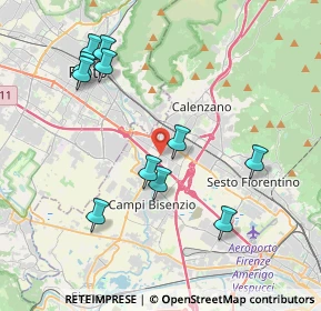 Mappa Via del Biancospino, 50010 Campi Bisenzio FI, Italia (4.17273)