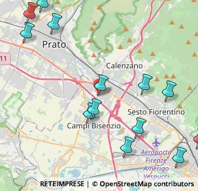 Mappa Via del Biancospino, 50010 Campi Bisenzio FI, Italia (5.74571)