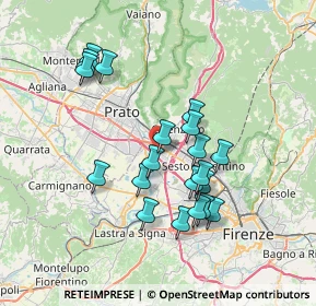 Mappa Via del Biancospino, 50010 Campi Bisenzio FI, Italia (6.7105)