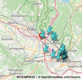Mappa Via del Biancospino, 50010 Campi Bisenzio FI, Italia (8.43471)