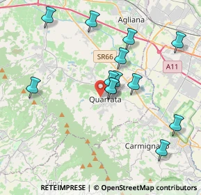 Mappa Piazza Nannini, 51039 Quarrata PT, Italia (3.85615)