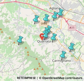 Mappa Piazza Nannini, 51039 Quarrata PT, Italia (3.32455)