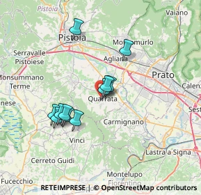 Mappa Piazza Nannini, 51039 Quarrata PT, Italia (6.07636)
