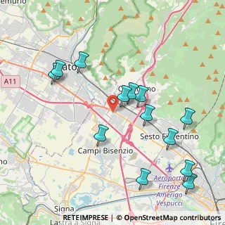 Mappa C.C. I Gigli - Via San Quirico, 50013 Campi Bisenzio FI, Italia (4.45923)
